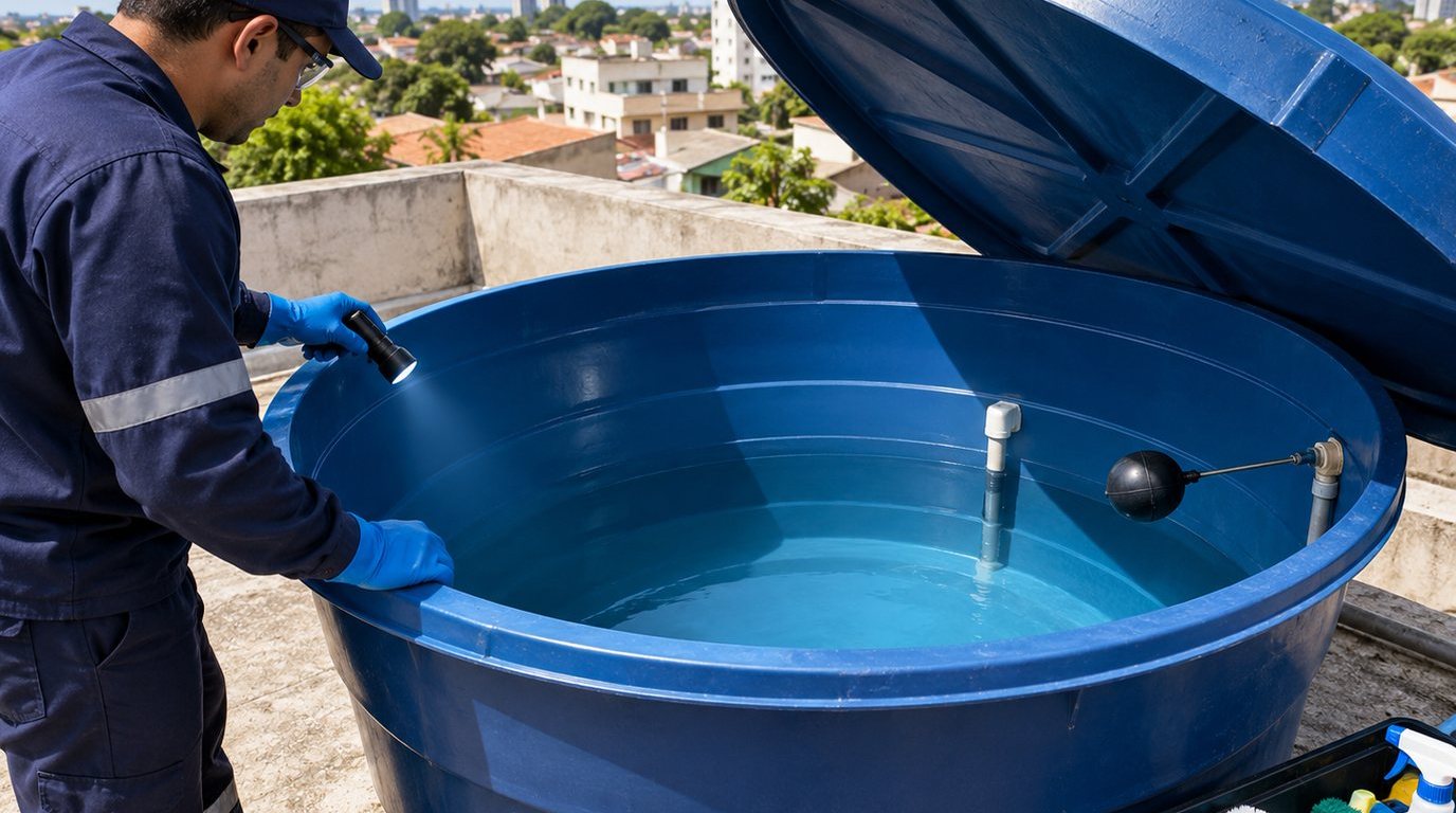 Caixa d'Água Abastecida em Natal‑RN