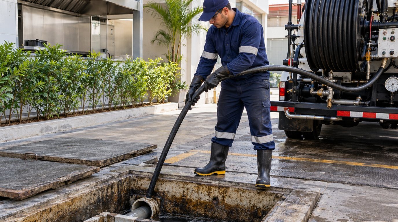 Hidrojateamento de Caixa de Gordura em Natal‑RN