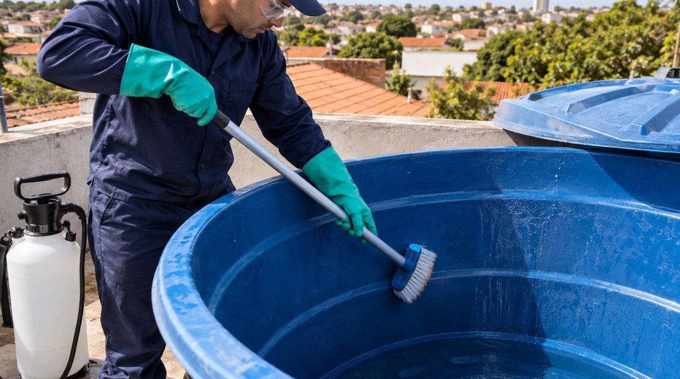 Higienização e Desinfecção da Caixa d'Água em Natal‑RN
