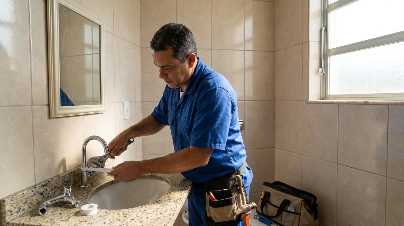 Instalação Hidráulica no Banheiro em Natal‑RN