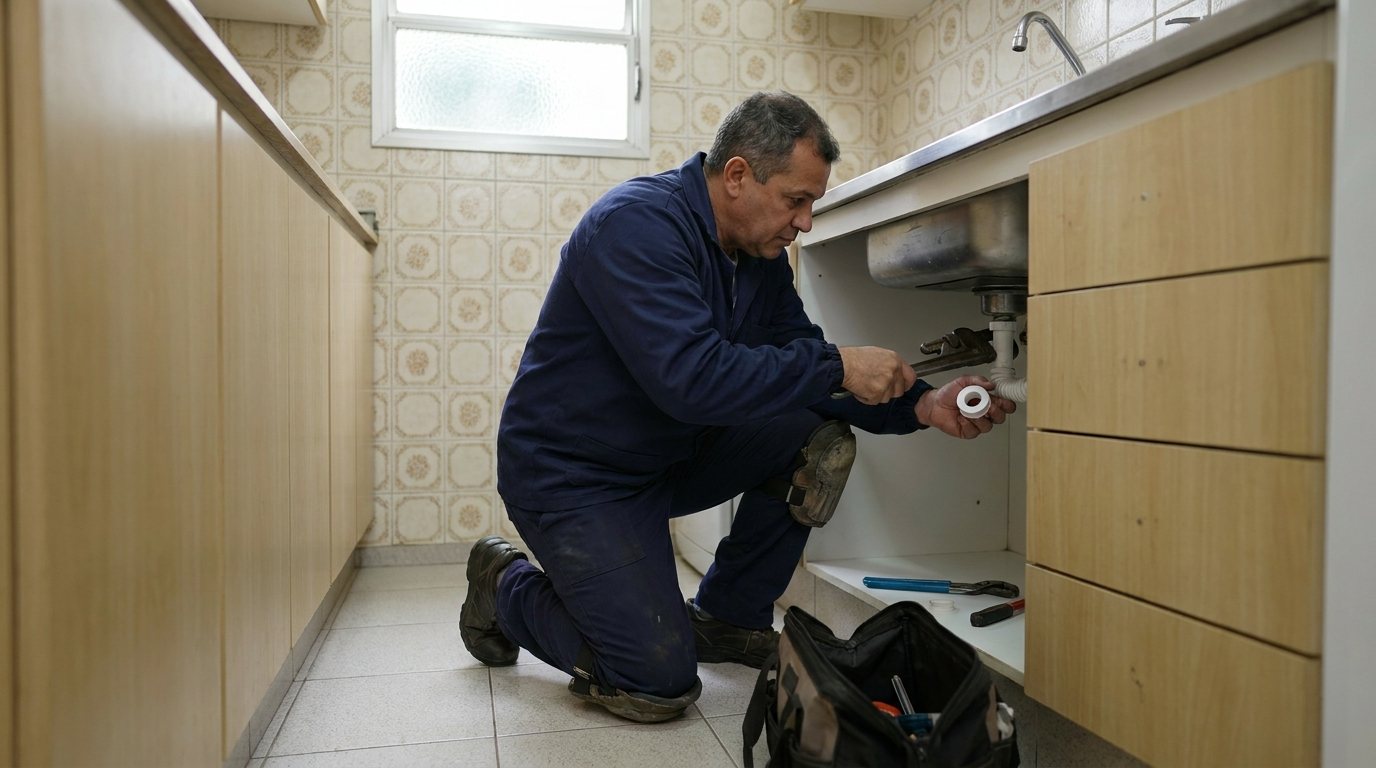 Reparo Hidráulico na Cozinha em Natal‑RN